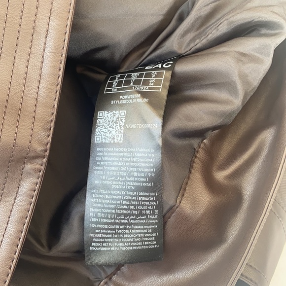 New G by GUESS Big Sur Faux-Leather Moto Jacket S - Picture 7 of 7